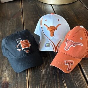 Texas Longhorns Caps Set - Black, White, Orange